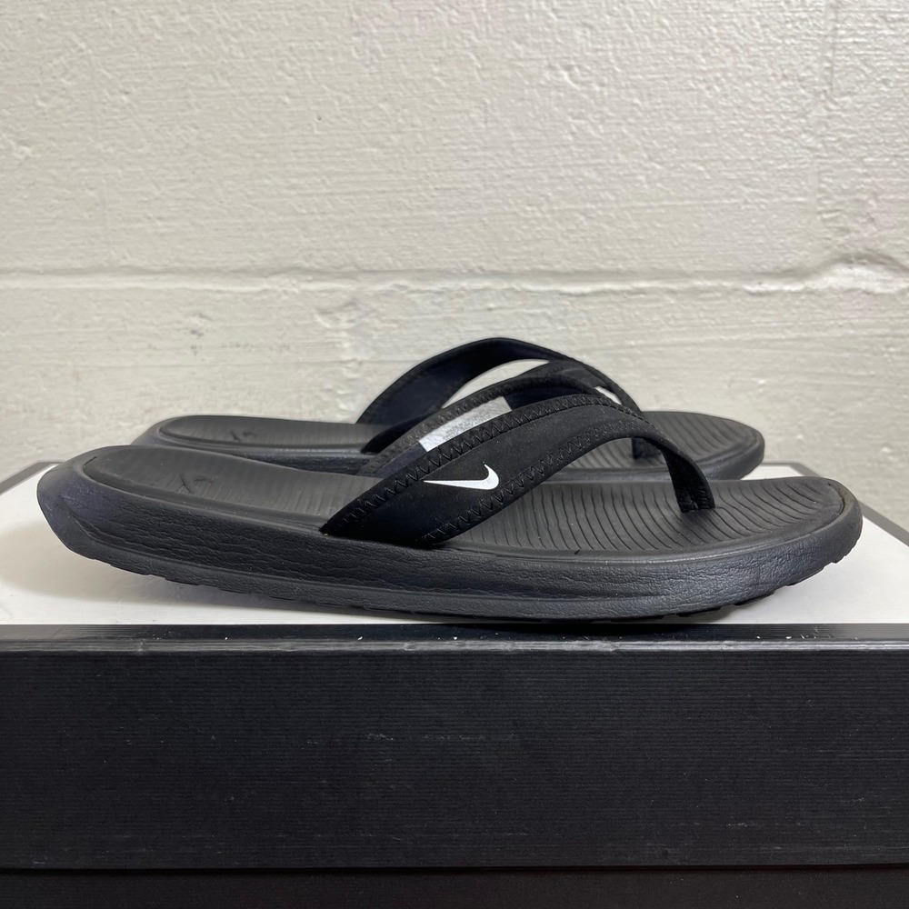 Nike Celso 882698-002 Black Thong Flip Flops Sandals Slip On Women's 6US/36.5EU
